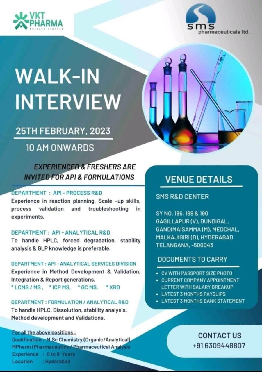 Walk in interview