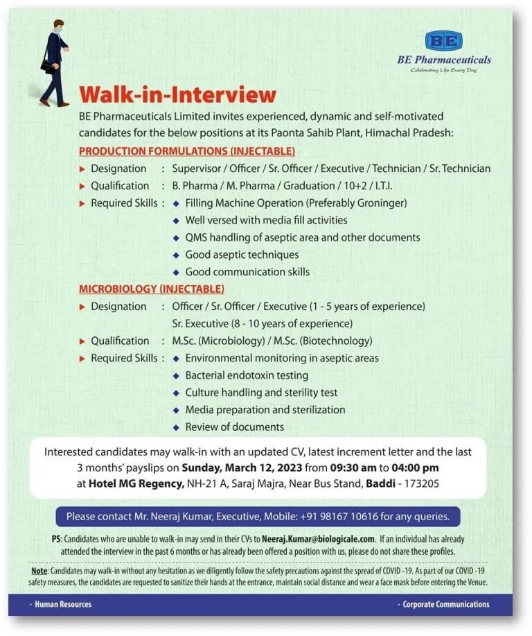 Walk-In Interviews