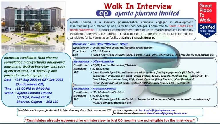 Walk-In Interview