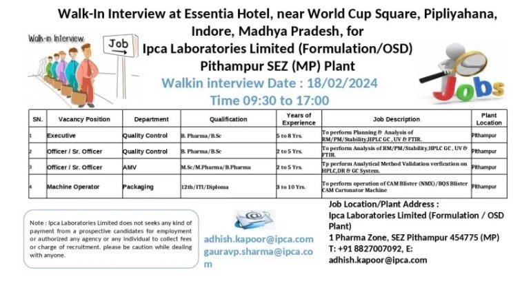 Ipca Laboratories Limited-INTERVIEW