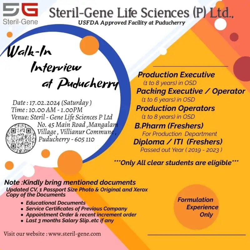 Steril-Gene Life Sciences- Interview
