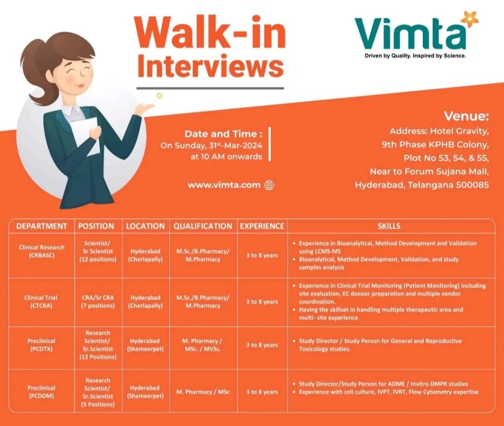 Vimta Labs Ltd- Interviews