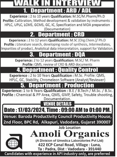 Amoli Organics Pvt. Ltd- iNTERVIEW