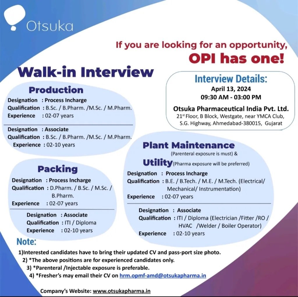 Otsuka Pharmaceutical-interview