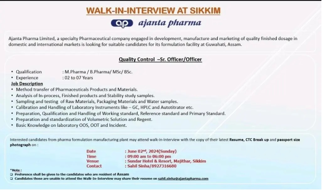 Ajanta Pharma Limited-interview