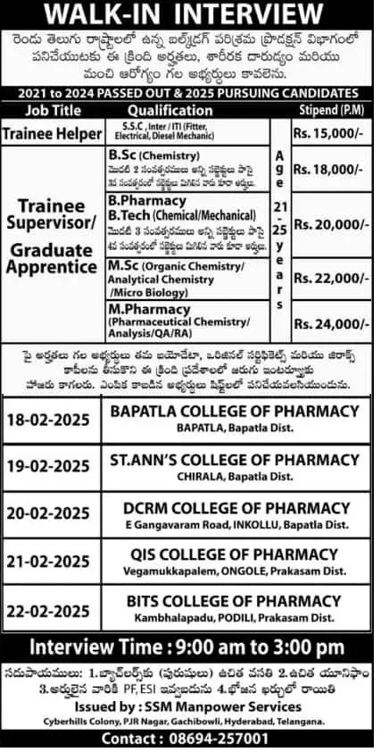 Medopharm- Walk In Interview