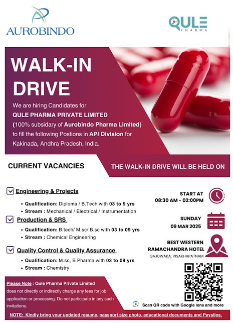 Aurobindo Pharma- Walk In Drive