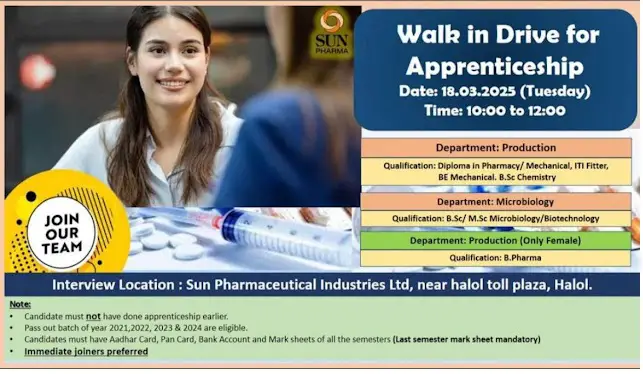 Sun Pharma- Walk In Drive