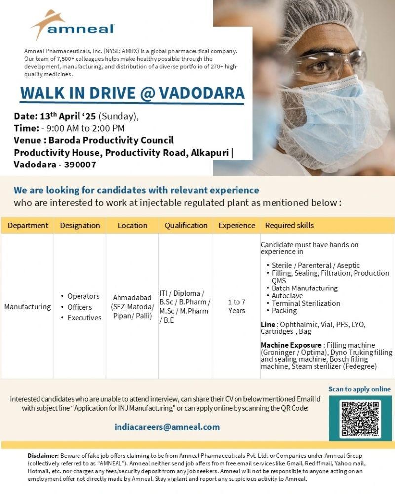 Amneal Pharma-Walk in