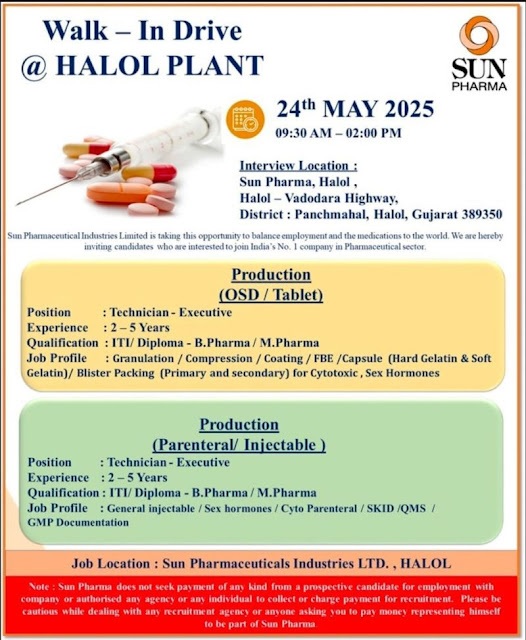 Sun Pharma- Walk In Drive