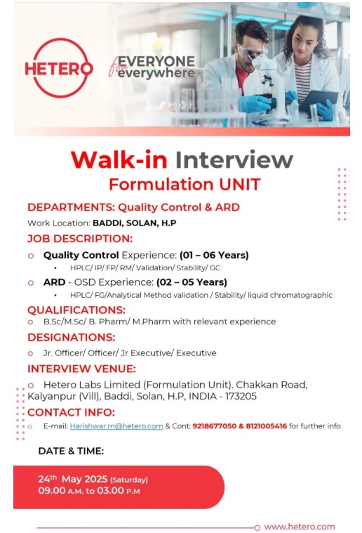 HETERO-Walk-in Interview