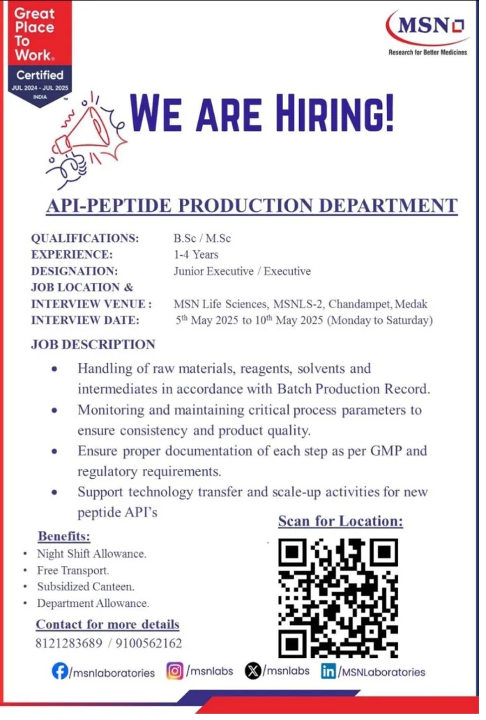 MSN Laboratories-Walk-In Drive