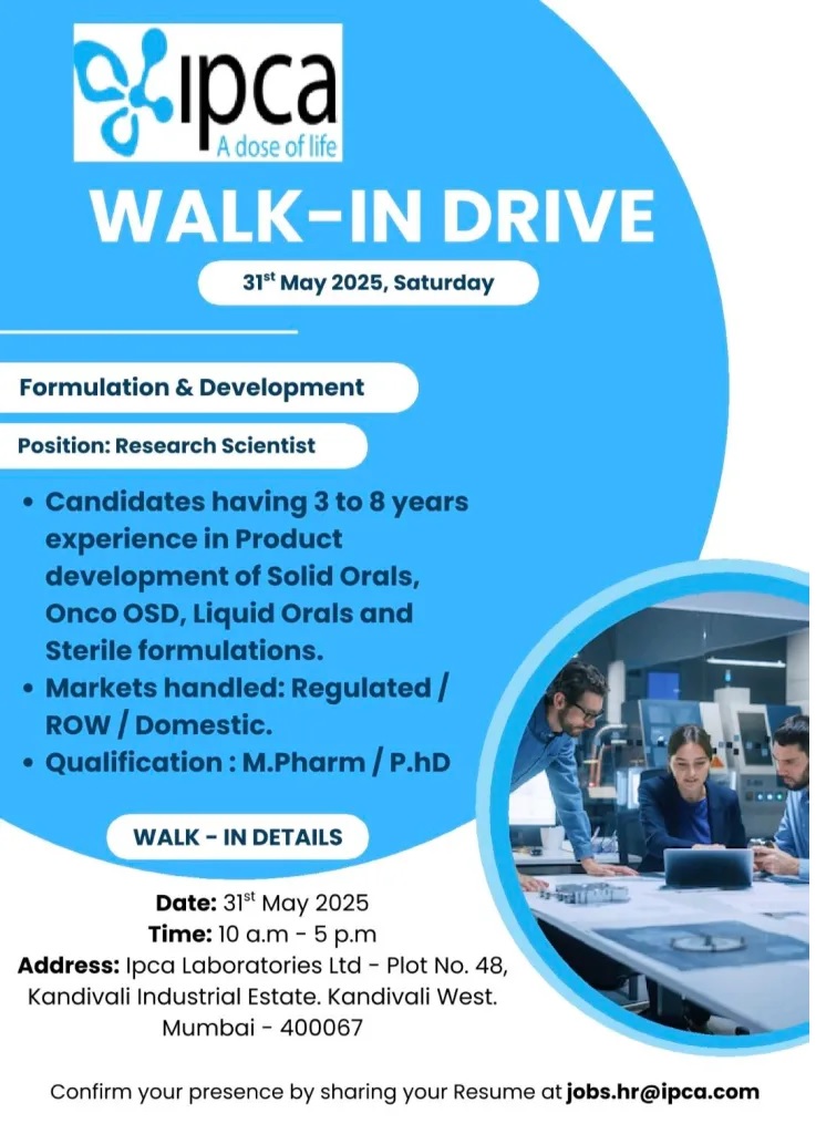 Ipca- Walk-In