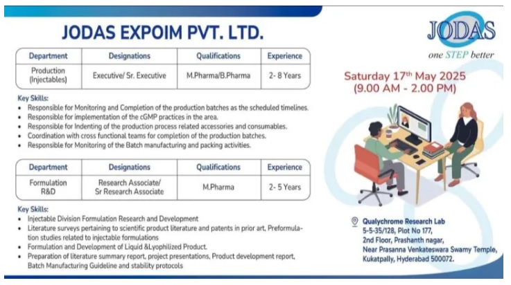 JODAS EXPOIM PVT. LTD.-Walk in