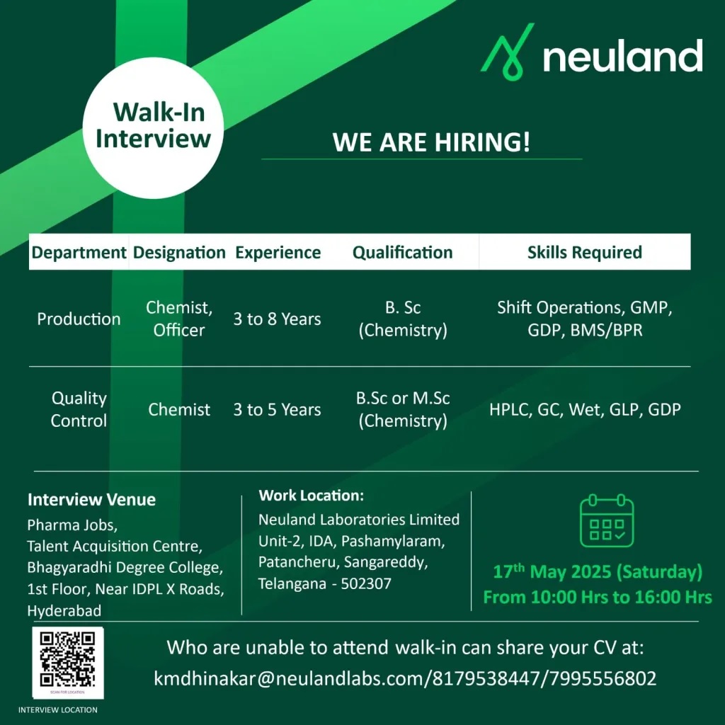 Neuland- Walk-In Interview