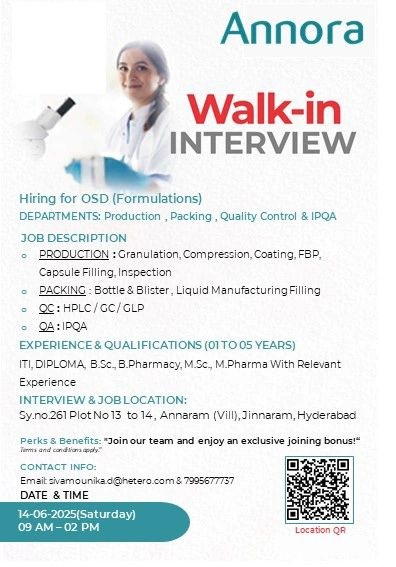Annora -Walk-In Interview