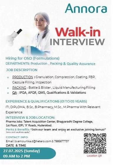Annora Pharma- Walk-In