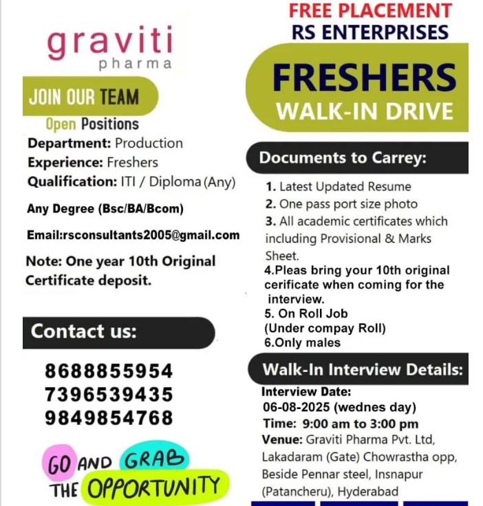 Graviti Pharma - Walk-In Drive