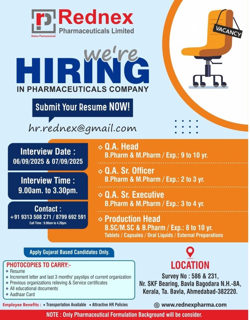 Rednex Pharmaceuticals- Walk In Interview