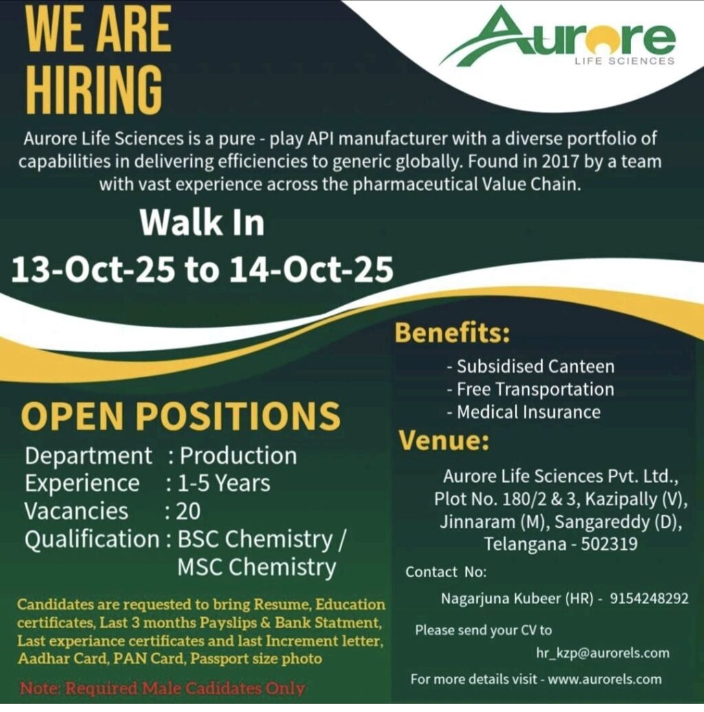 Aurore Life Sciences walk in
