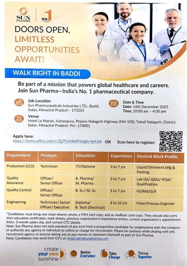 Sun Pharma- Walk-In Drive