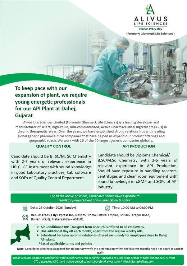 Alivus Life Sciences- Walk-In