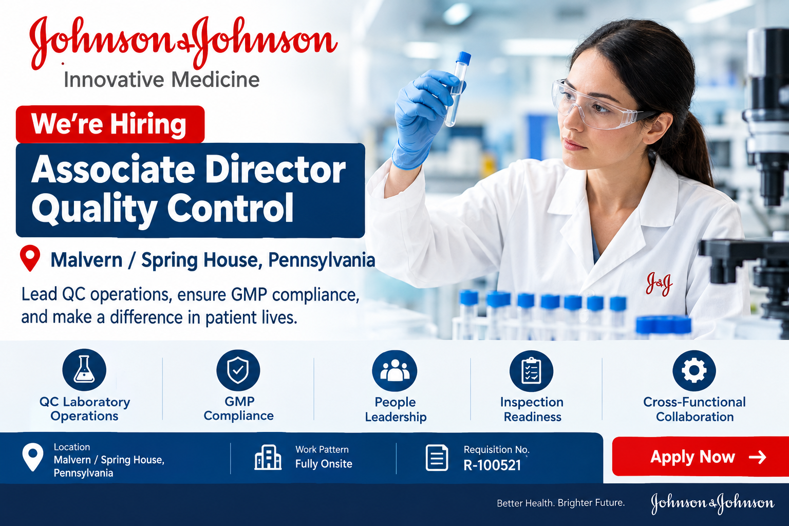 Associate Director Quality Control – Pennsylvania