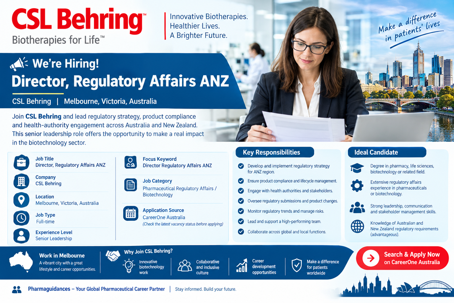 Director, Regulatory Affairs ANZ – Melbourne, Australia 