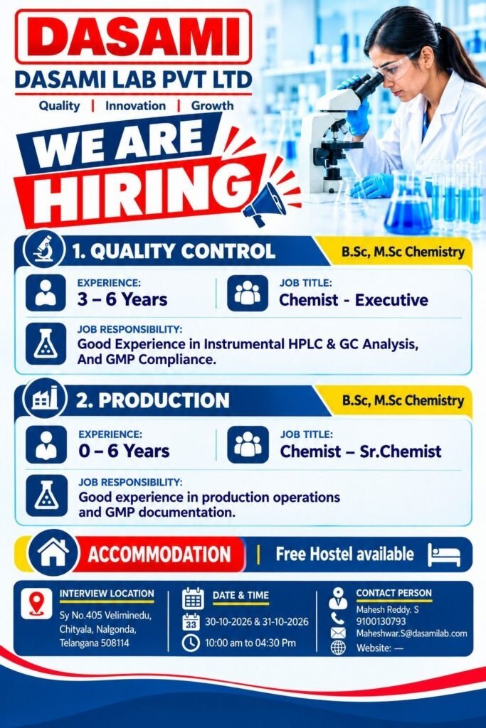 Dasami Lab Pvt. Ltd.-Walk in