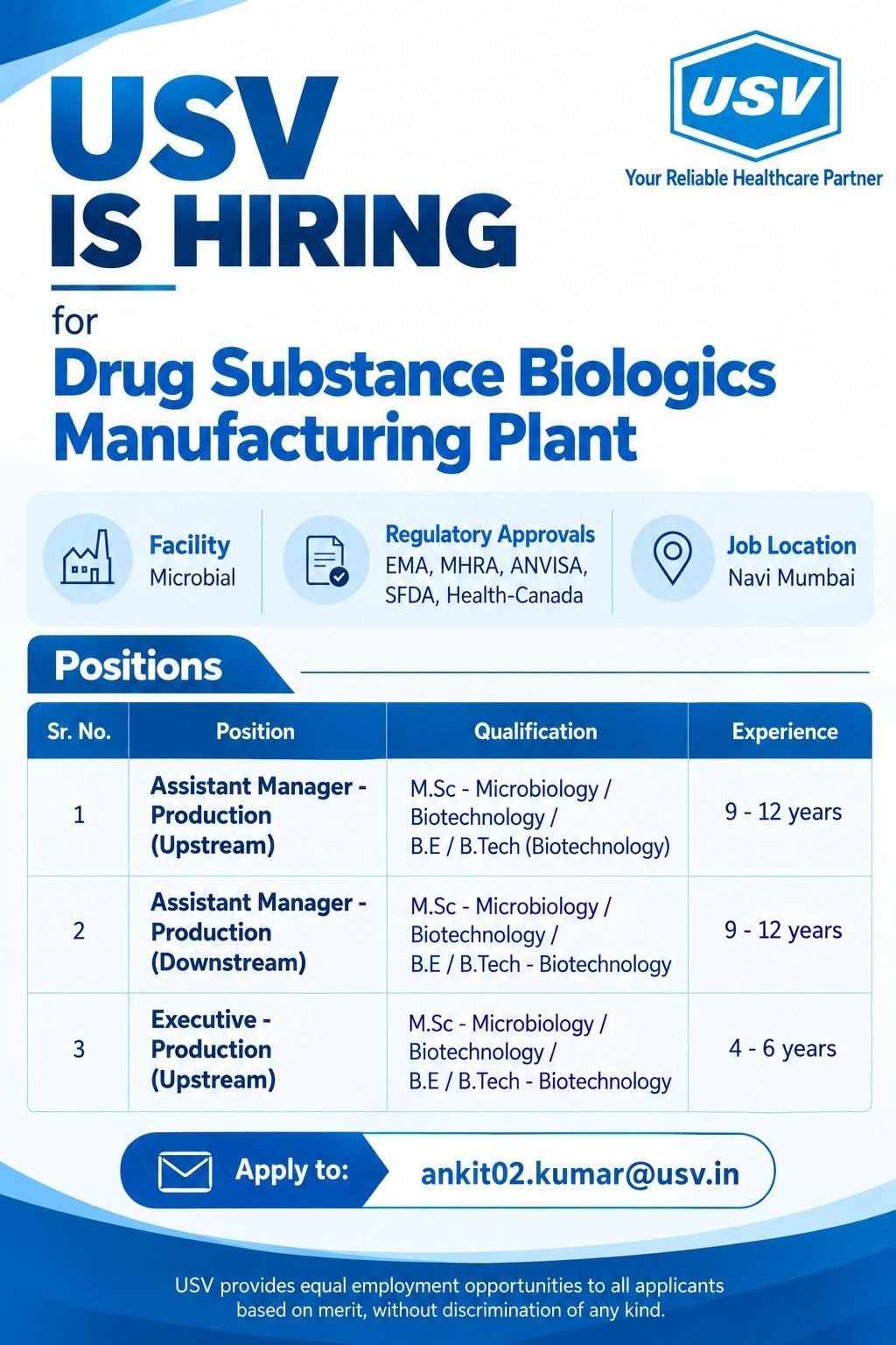 USV- Hiring